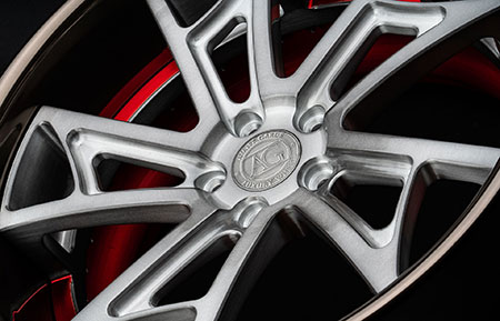 agluxury wheels agl24 brushed gunmetal three piece rims custom concave forged directional five spoke forgiato vossen rotiform