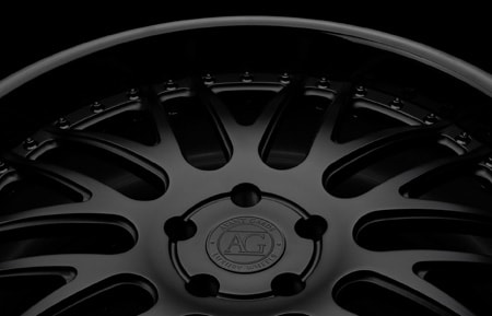 agluxury wheels agl10 standard three piece forged concave agwheels avant garde matte black face gloss lip hardware 20inch 20 20s 22inch 22s 22 custom mesh spoke vossen forgiato adv.1 rims rim