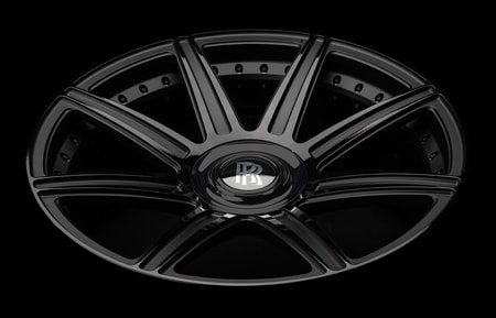 agluxury wheels agl22 agl22-8r duo block matte black gloss two tone rolls royce wraith dawn phantom cullinan 24in 24inch vossen forgiato vellano suv 8 spoke
