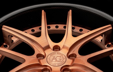 agluxury agl23 spec2 wheels rims concave forged custom bmw m2 brushed copper carbon fiber lip 20in 20inch adv.1 hre anrky