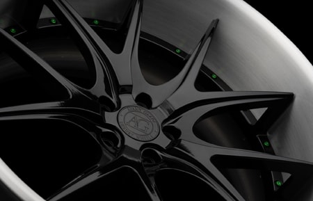agluxury wheels agl23 spec2 gloss black brushed lip deep dish rims dodge charger magnum five spoke split vossen vellano hre stance wiked kustomz