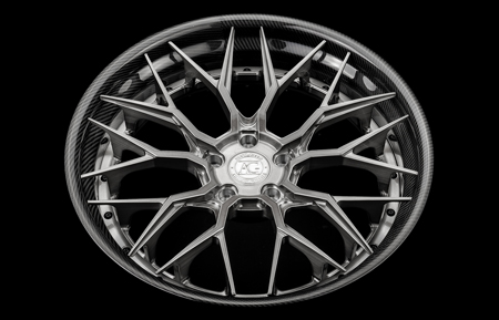 agl43 forge forged spec 3 brushed grigio carbon fiber overlay lip gloss black hardware spec3 threepiece 3piece tesla agluxury custom bespoke forged wheels rims vossen vellano forgiato hre adv1 alloy al13 brixton