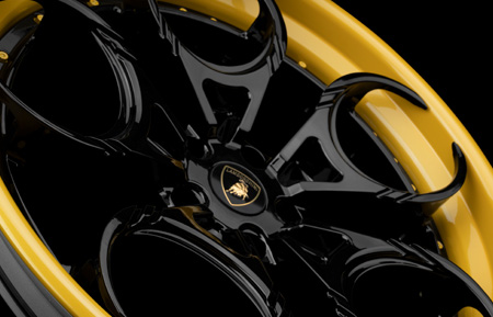 agluxury wheels agl46 spec3 gloss black yellow lip custom concave forged three piece bespoke rims supercar lamborghini huracan lp700-4 sv svj rotiform vossen hre forgiato