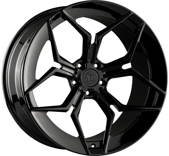agluxury wheels agl55 aero55 monoblock gloss black custom concave forged bespoke rims mesh rolls royce vossen vellano adv1 forgiato velos designwerks