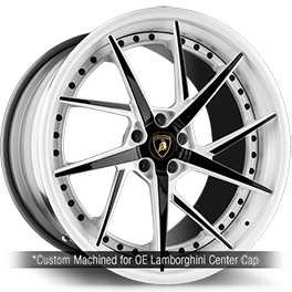 agluxury wheels agl52 spec3 custom concave forged staggered two tone white black lamborghini huracan 1016 industries vossen forgiato anrky brixton
